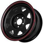 Grizzly SW01 7x16 5*139,7 Et:15 Dia:108,6 Shinning Black With 2 Red Line